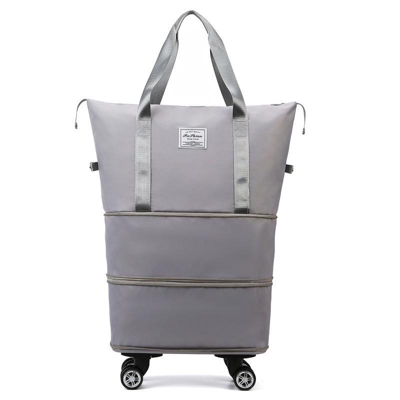 Universal Lightweight Travel Bag with Wheels, Wet/Dry Separation, Large Capacity for Gym, Yoga, or Hospital Use.
