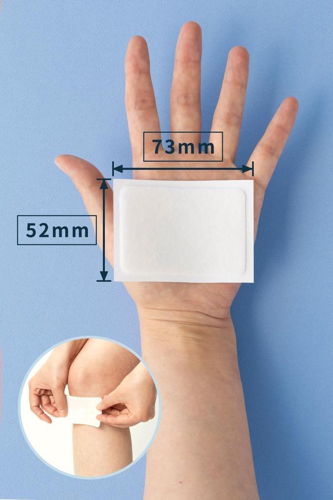 Hyaluronic Acid Knee Patch with Knee Hyaluronic Acid Penetrating Sheet by Kita no Kaiteki Kobo Support Low-Molecular-Weight "HyaloAid"
