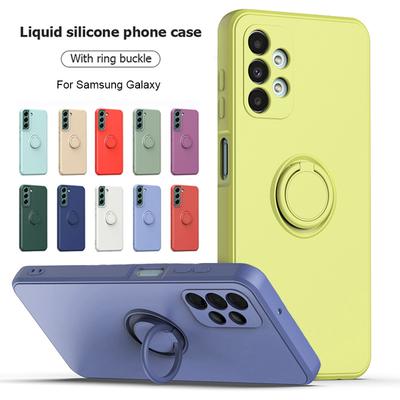 Mit Ringhalter-Telefonhülle für Samsung Galaxy S24 Ultra S23 S22 S21 Plus A13 A52 A53 A54 TPU Soft Back Cover