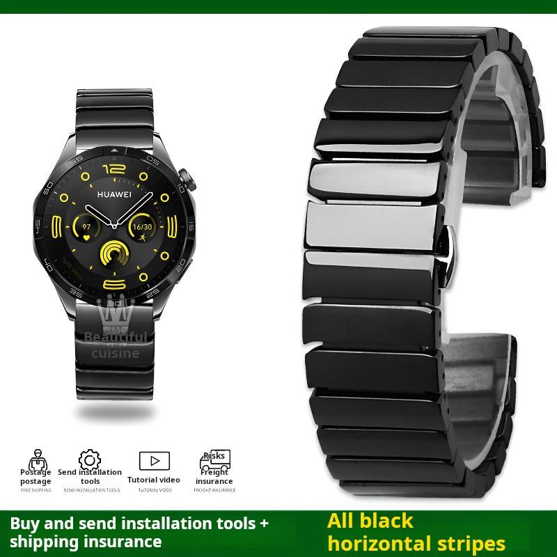 Bracelet Rapide Céramique Métal pour Huawei Watch GT5 Pro 46mm GT 5 4 3 2 Samsung Galaxy 6 5 Pro 3 20mm 22mm Bracelet de Montre en Acier Inoxydable