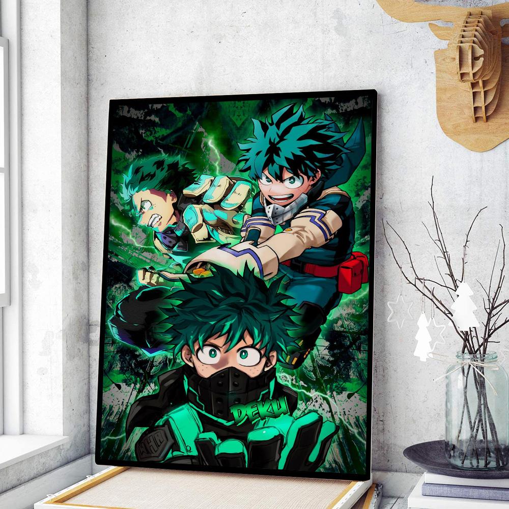 Midoriya Izuku Deku My Hero Academia  Classic Vintage Posters Whitepaper Prints Posters Artwork Kawaii Room Decor