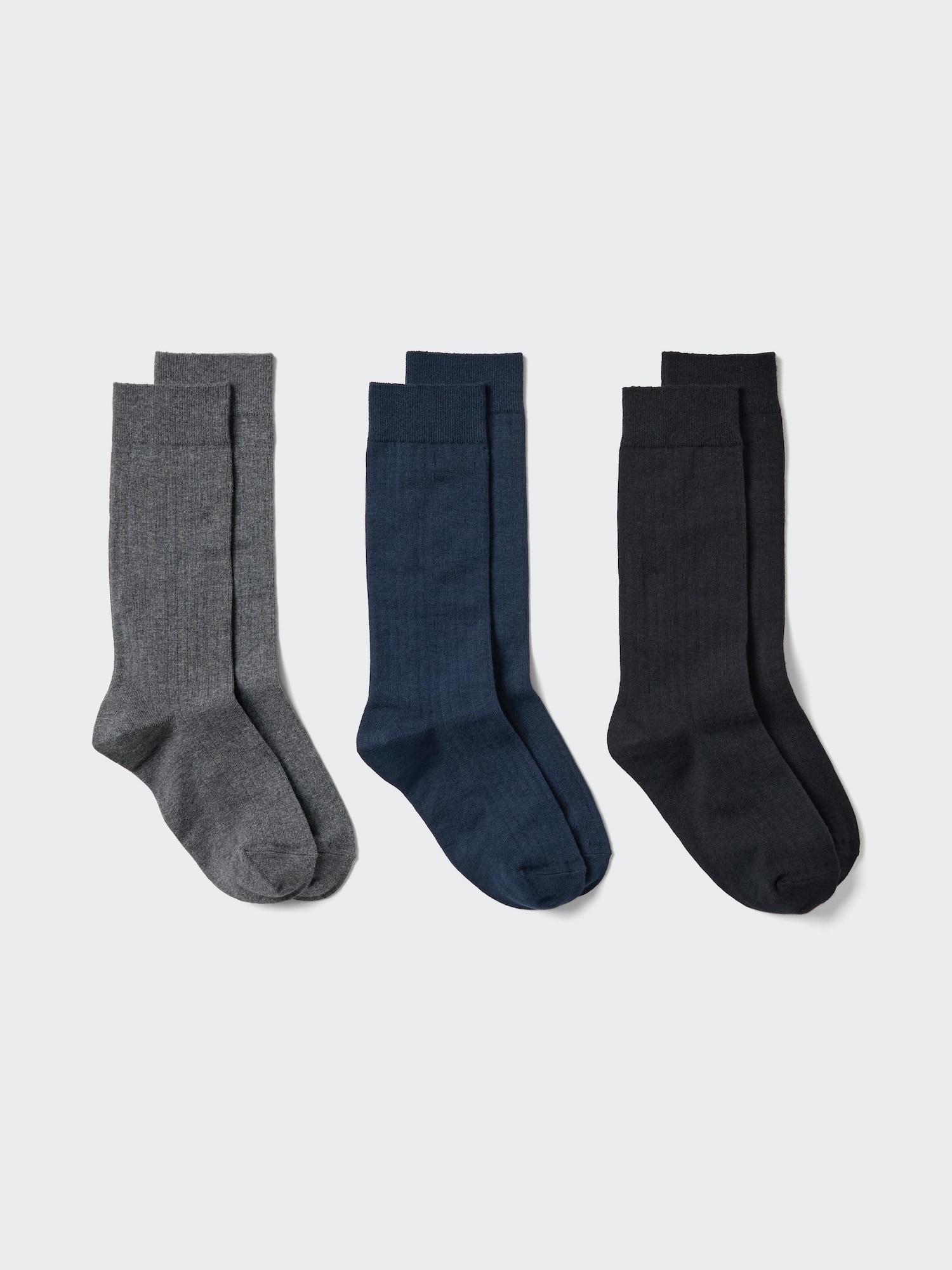 

Uniqlo Japan Socks 3 Pair Wide Rib 08 DARK GRAY/2426