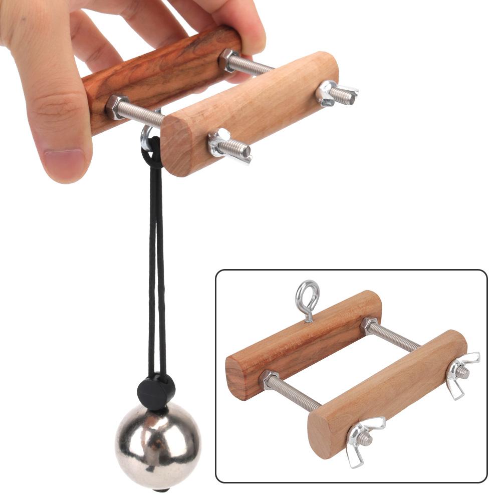 Stretcher Metal Ball Male Sex Toys Scrotum Pendant Ball Wooden Penis Rings Clamp Male Penis Training Testicle Crusher