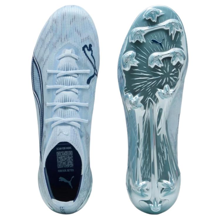 Puma Ultra 6 Ultimate FG Παγωμένο Μπλε Unisex Παπούτσια Ποδοσφαίρου Λευκό Μπλε-Κοσμήμα------Χαρακτηριστικά 108699-03