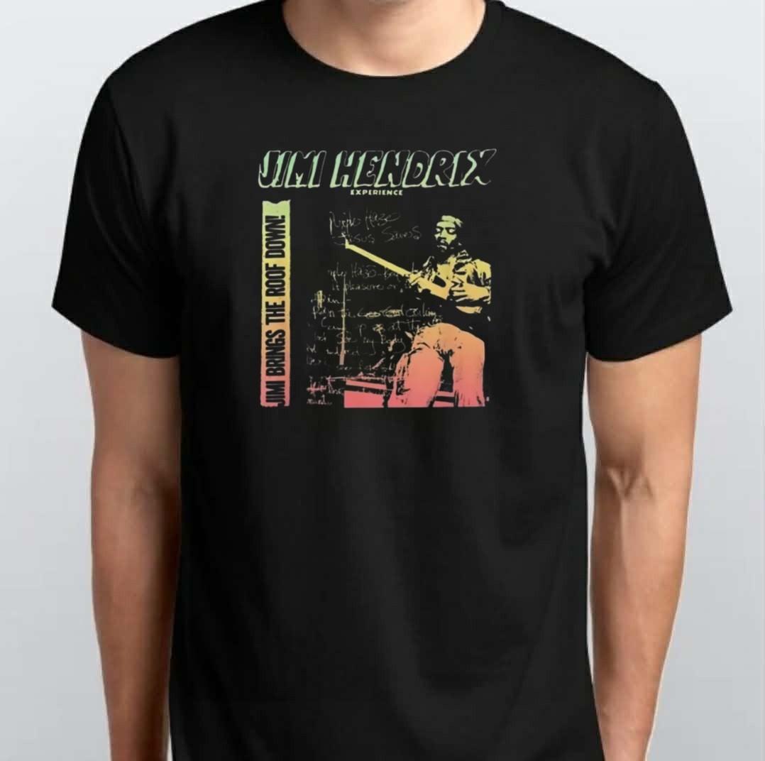 Jimi Hendrix T-SHIRT Black XXXXL