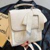 High-end Shoulder Bag for Women with Shoulders and Women's Fashionable Personality and Simple College Style Bow Crossbody Bag