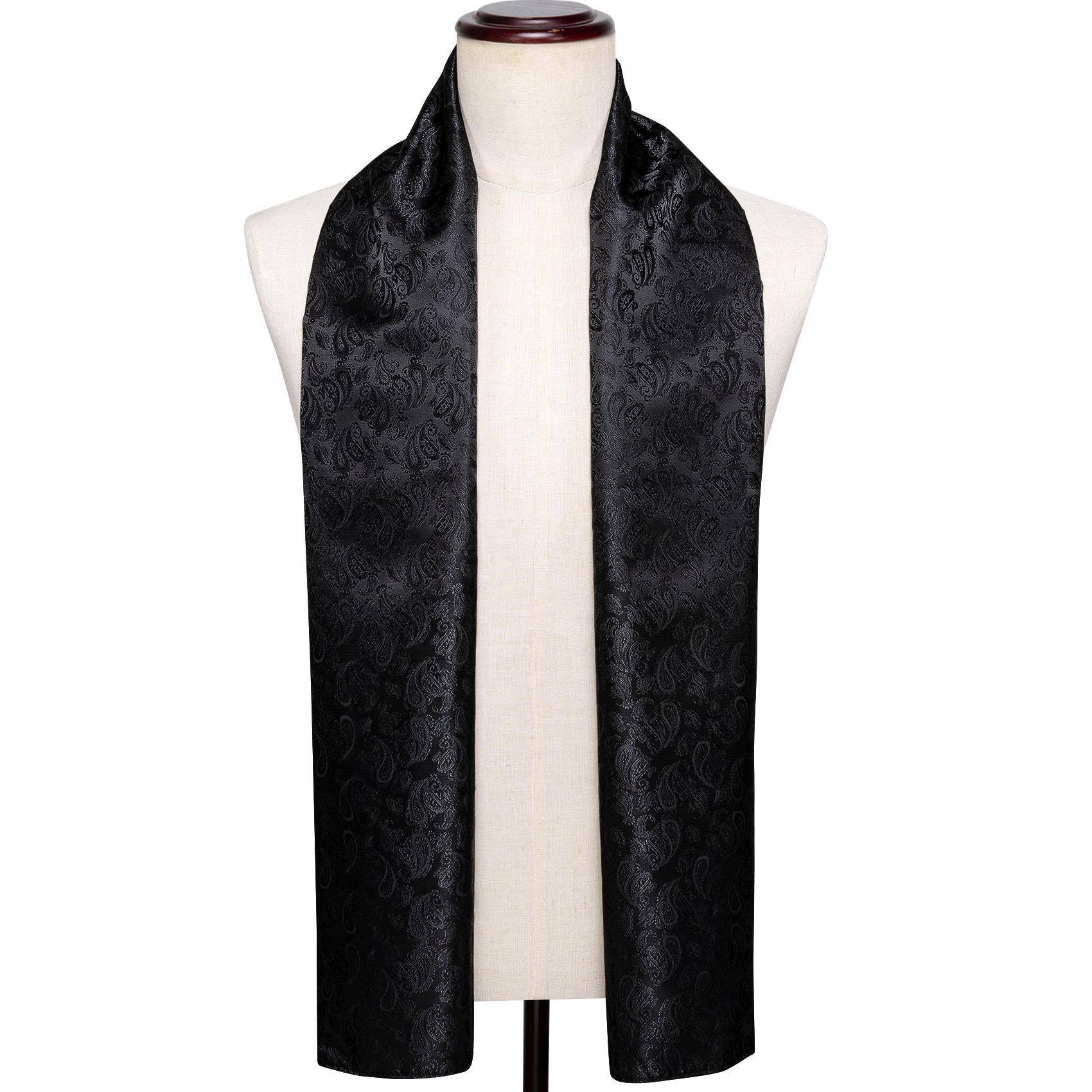 

Мужские шарфы Barry.Wang с узором пейсли, тканый шелковый шарф для официальных встреч, подарочный набор SW-1049