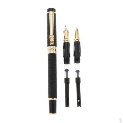 Metalen Vulpennen Set - Medium/Fijn/Penpunt Soepel Schrijvende Pen