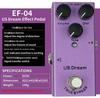 Compact Electric Guitar Effects Pedal: Overdrive, Distortion, Tremolo, Delay, Chorus, Reverb