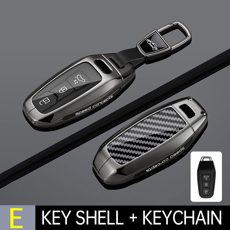 Zinc Alloy Key Case Cover for A5L Q5L Q6L e-tron 2025-2026 Smart Remote Fob Protector
