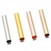 50/100PCS Copper Hollow Tube Spacer Beads Connectors Straight Bead for DIY Bracelet Necklace Jewelry Making Finding Accessories