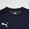 PUMA Solid Color Simple Versatile Moisture Wicking Crew Neck Short Sleeve T-Shirt Men Tops Navy-Blue 704171-06