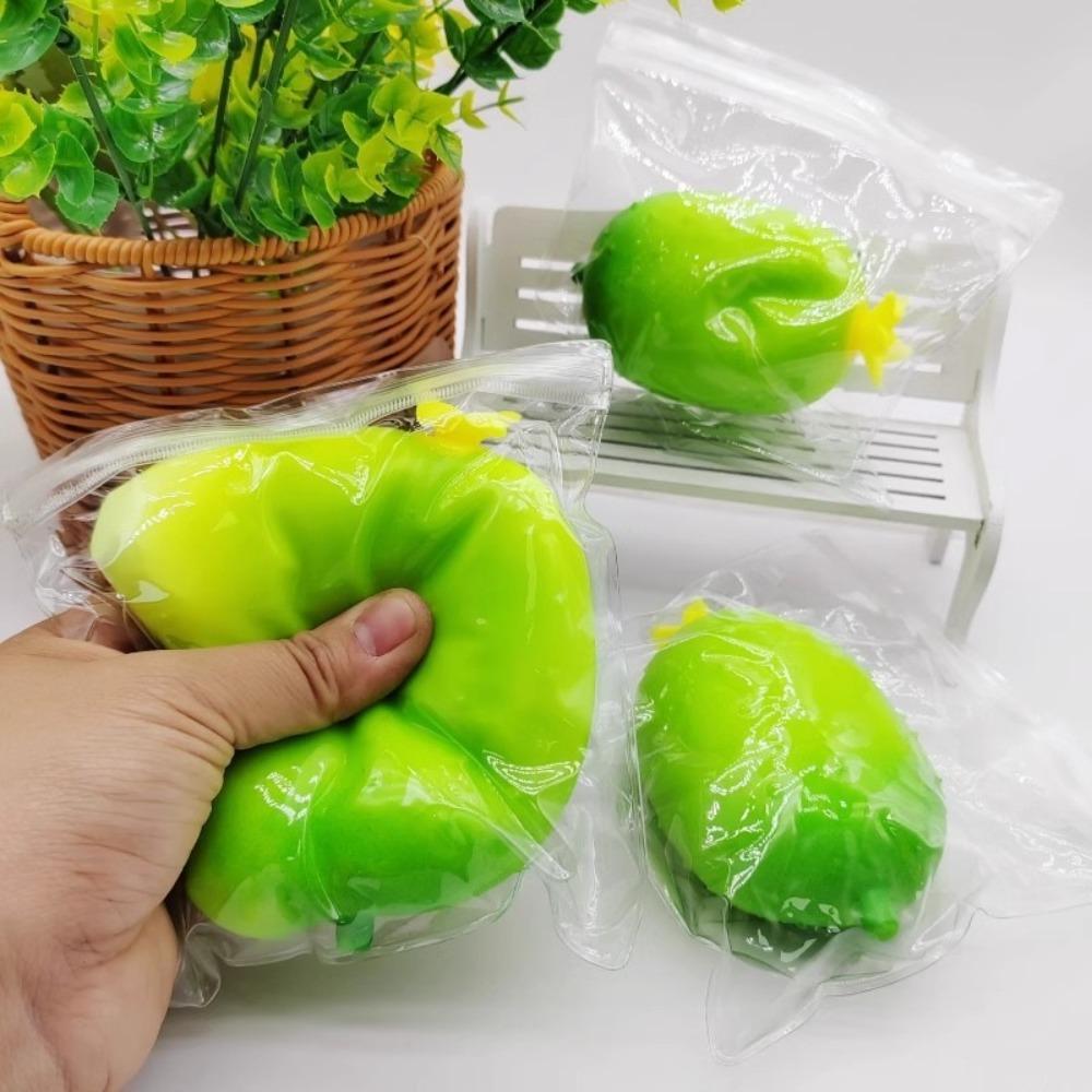 Creative Realistic Cucumber Squishy Fruit Vegetable Ornament For Office Desk Hand Squeeze Stress Relief