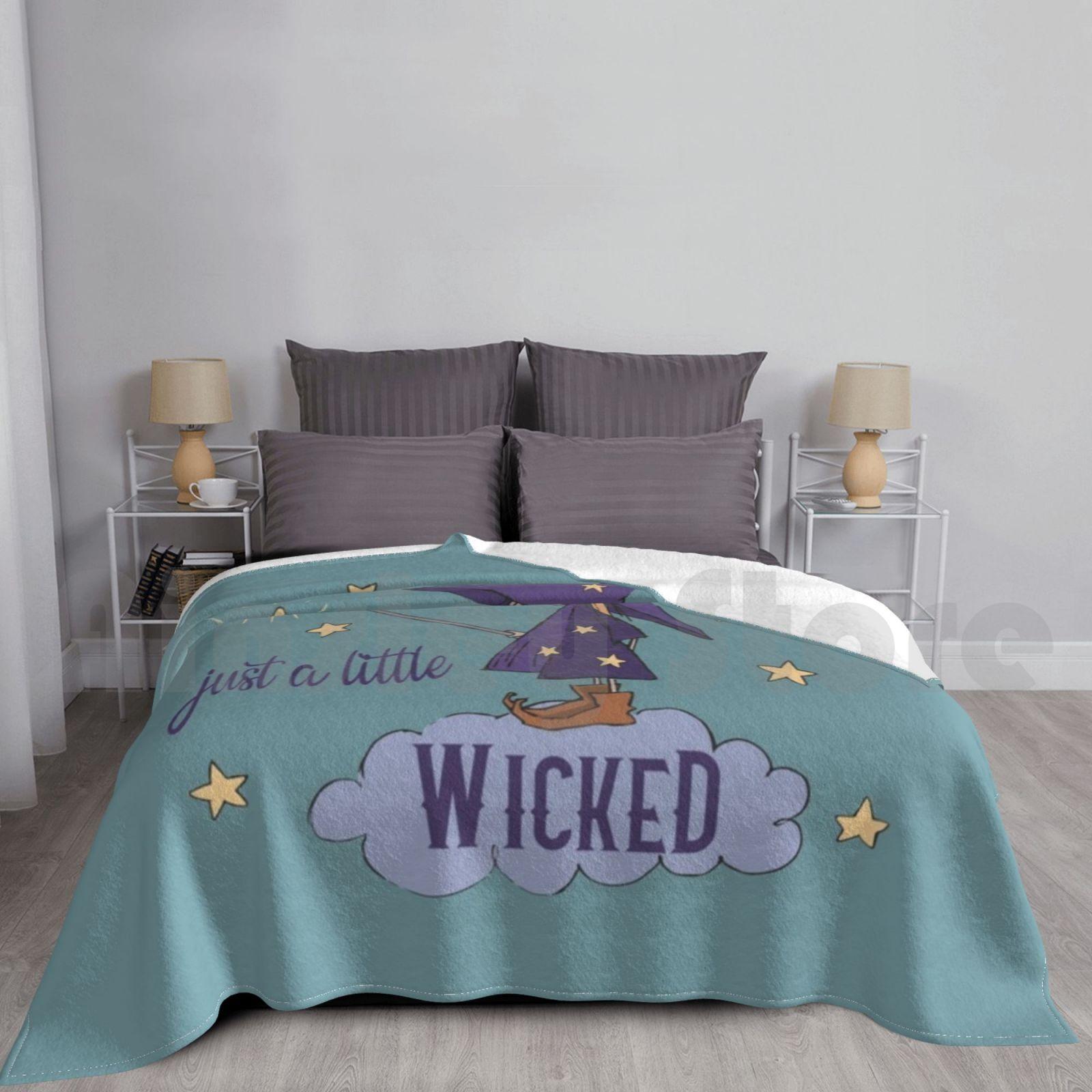 Wicked Witch Blanket Fashion Custom Wicked Witch Wicked Witch Musical Witch Of The West Wizard Magic Magical Size: 75*100cm, Weight: 230 GSM
