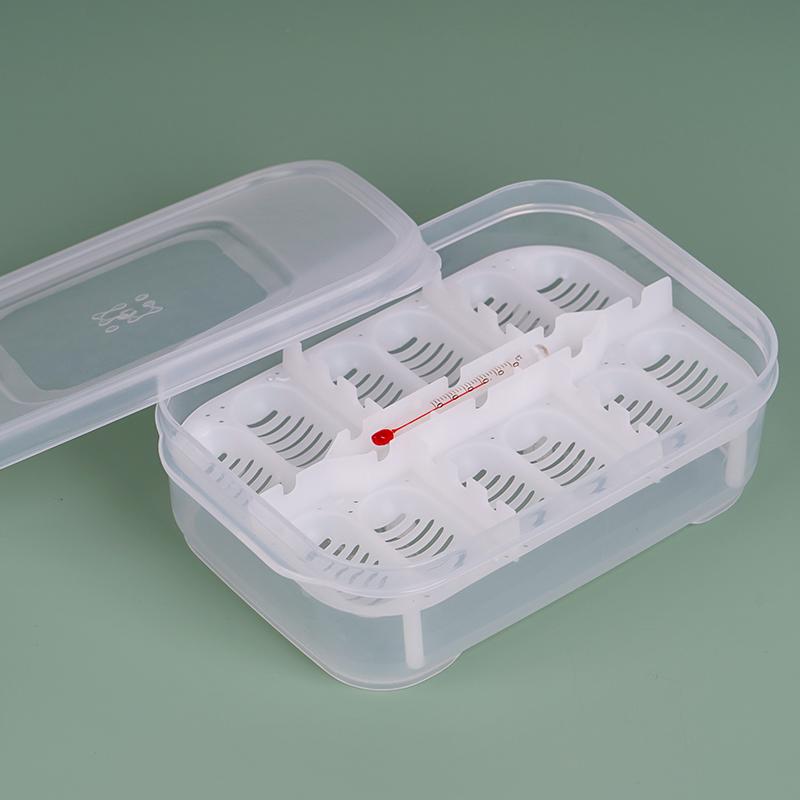 

12 Grids Pet Reptile Breeding Box Professional Reptile Hatching Box Lizard Small Climbing Pet Advanced Incubator With Egg Tray білий