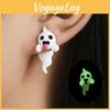 Trendy Halloween Ghost Earrings Stunning Glow In The Dark Fashion Accessories For Women