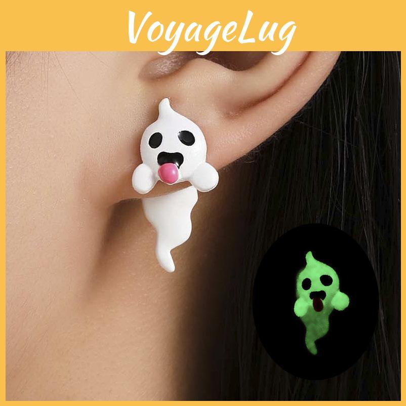 Trendige Halloween-Geisterohrringe Atemberaubende Leuchten im Dunkeln Modeaccessoires für Damen