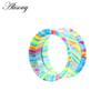 2pcs Baking Alisouy Stainless Paint Steel Screw Ear Flesh Tunnel Plugs Expander Stretcher Double Flared Gauge Piercing Jewelry