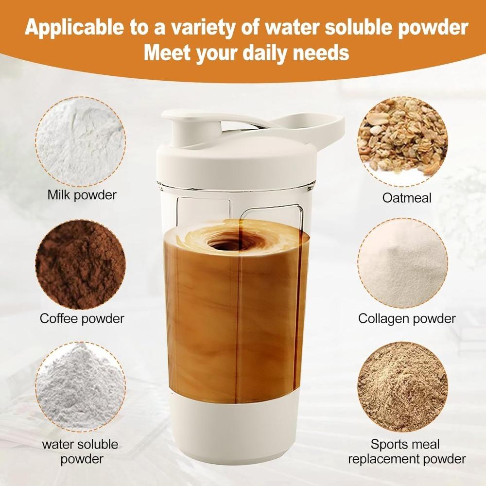 450ML Premium Protein Shaker Cup, Tritan Material, BPA Free, Leak-proof Portable Blender/USB Rechargeable Protein Shaker Cup