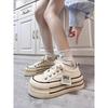 Platform Canvas Biscuit Shoes Women's Shoes Spring and Summer New Muffin Versatile Sports and Leisure Little White Shoes Board Shoes