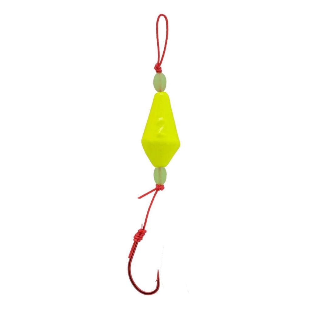 Dragon Alliance Yoridori Burakuri Rockfish Rig Size 2 Yellow, Fishing Sinker with Hook for Hole Fishing