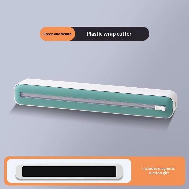 Multifunctional Tear Free Food Wrap Sliding Cutter Suitable for Cling Film & Aluminum Foil Home Restaurant Kitchen Use
