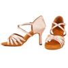 Women's Latin Dance Shoes Ballroom Dance Shoes Silk Satin Salsa Shoes