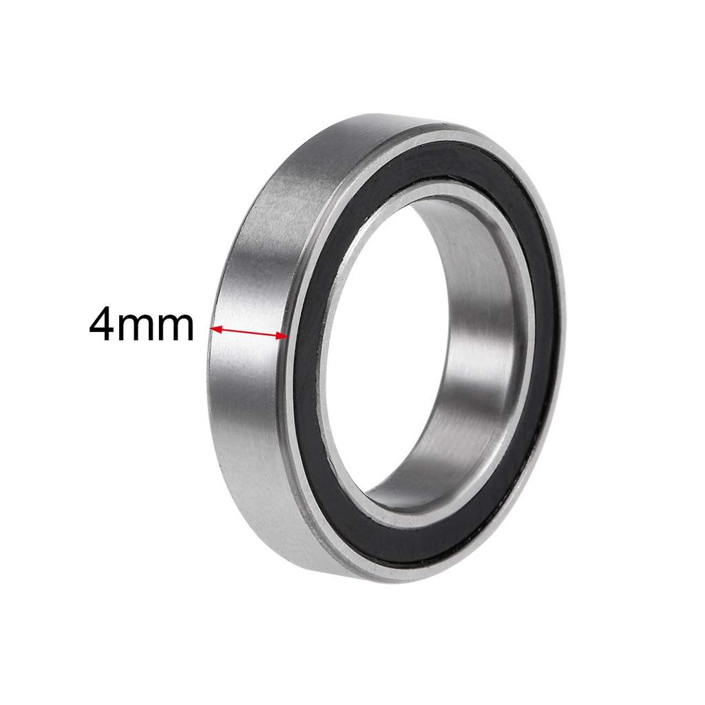 uxcell Bearings 6701-2RS Deep Groove Ball Bearings, 0.5 x 0.7 x 0.2 inches (12