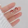 High-end Red Earrings for Women Original Design Earrings