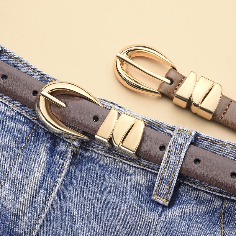 Women's Versatile Fashion Belt: High-end Pin Buckle, Multi-layer Alloy Waist Chain