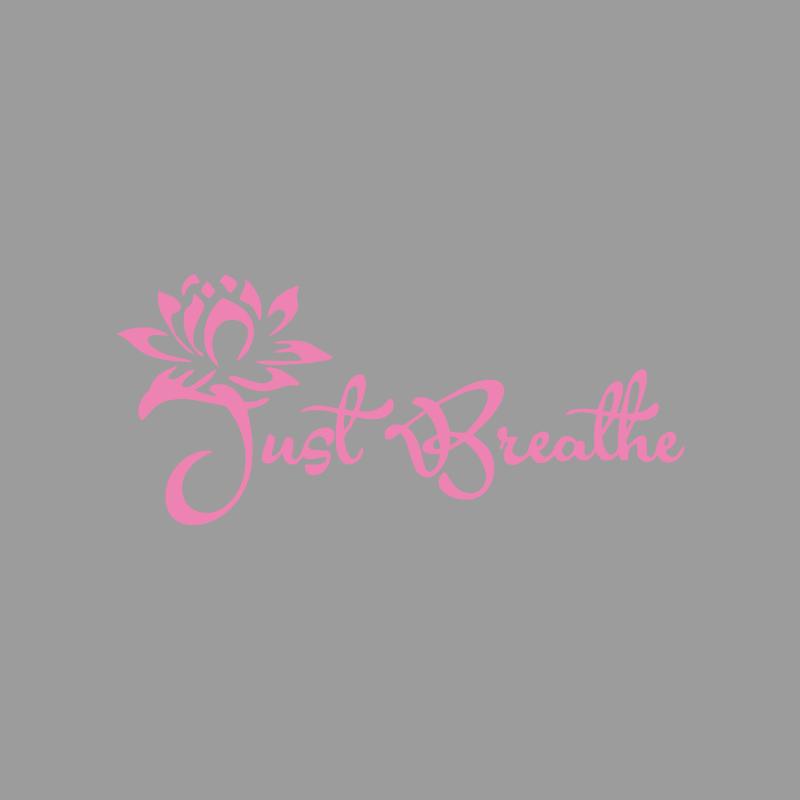 Just breathe"Blessing Lotus creative&funny stickers for cartoon fans&lover,high quality for car trucks motorcycles & laptops