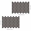 2PCS Hexagonal Car Window Stickers Honeycomb Texture Side Window Decals For Privacy And Unique Decoration
