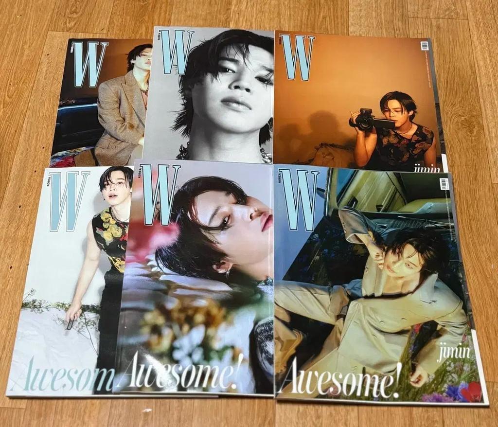 [USED] BTS (Bangtan Boys) Jimin (JIMIN Park Jimin) W Korea Hana ~46 Days of Miracles~ Magazine 6 Types Bundle