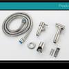 Stainless Steel Handheld Toilet Bidet Sprayer with Angle Valve Set for Home Use