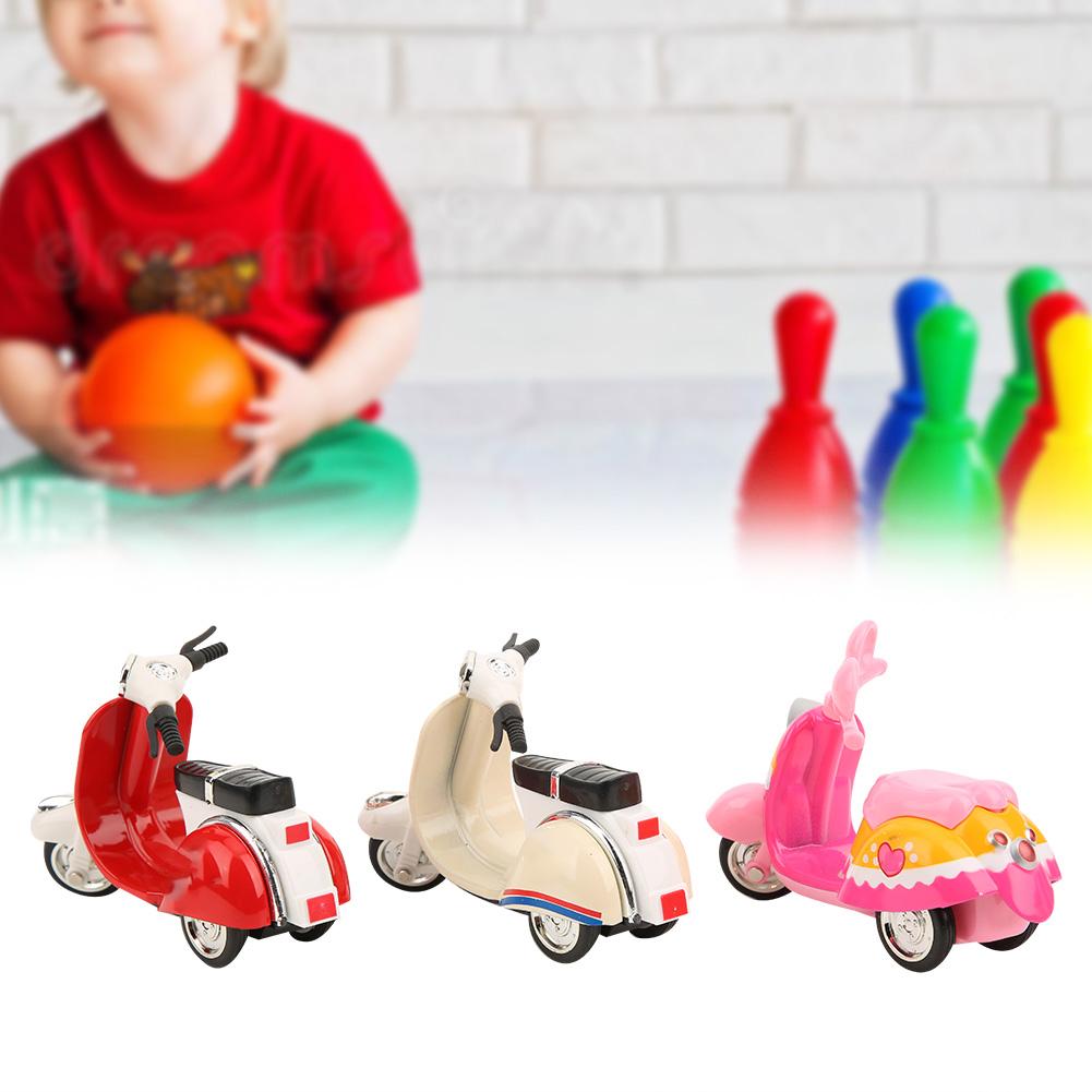 3 Stück Legierung Damen Motorrad Modell Hochsimulation Kinder Rückziehfahrzeuge Spielzeug