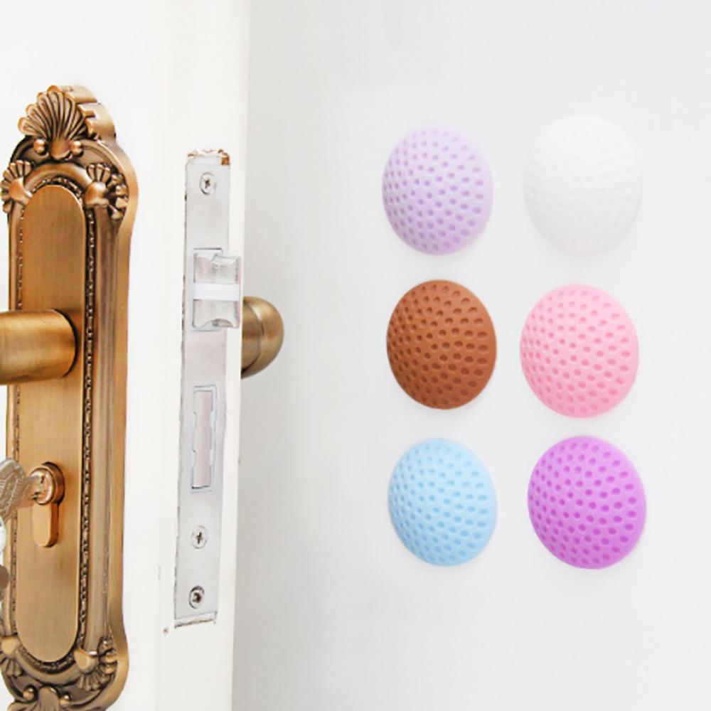 Silicone World Door Stoppers Wall Protection Safety Shock Absorber Door Handle Bumpers Wall Protectors Anti-collision Sticker