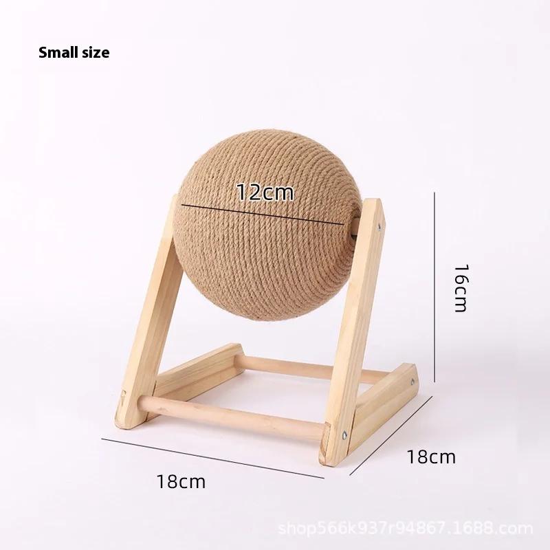 Cat Scratch Board Cat Toy Wooden Cat Scratch Ball Rabbit Claw Rope Rope Cat Climb Durable Cat Scratch Post Pet Supplies