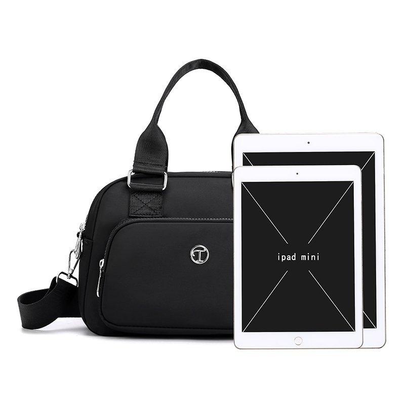 TS JYL Laptop bag,Women Crossbody Bag Ins Style Nylon Waterproof Underarm Small Square
