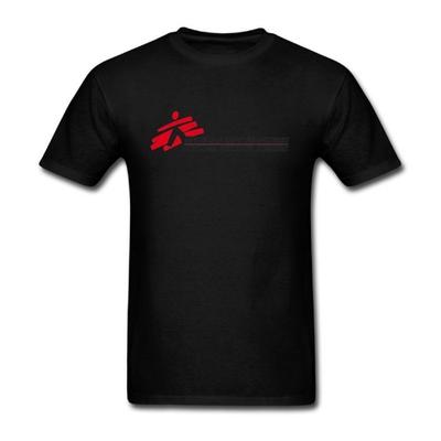 JuDian Medecins Sans Frontieres Logo T Shirt For Men