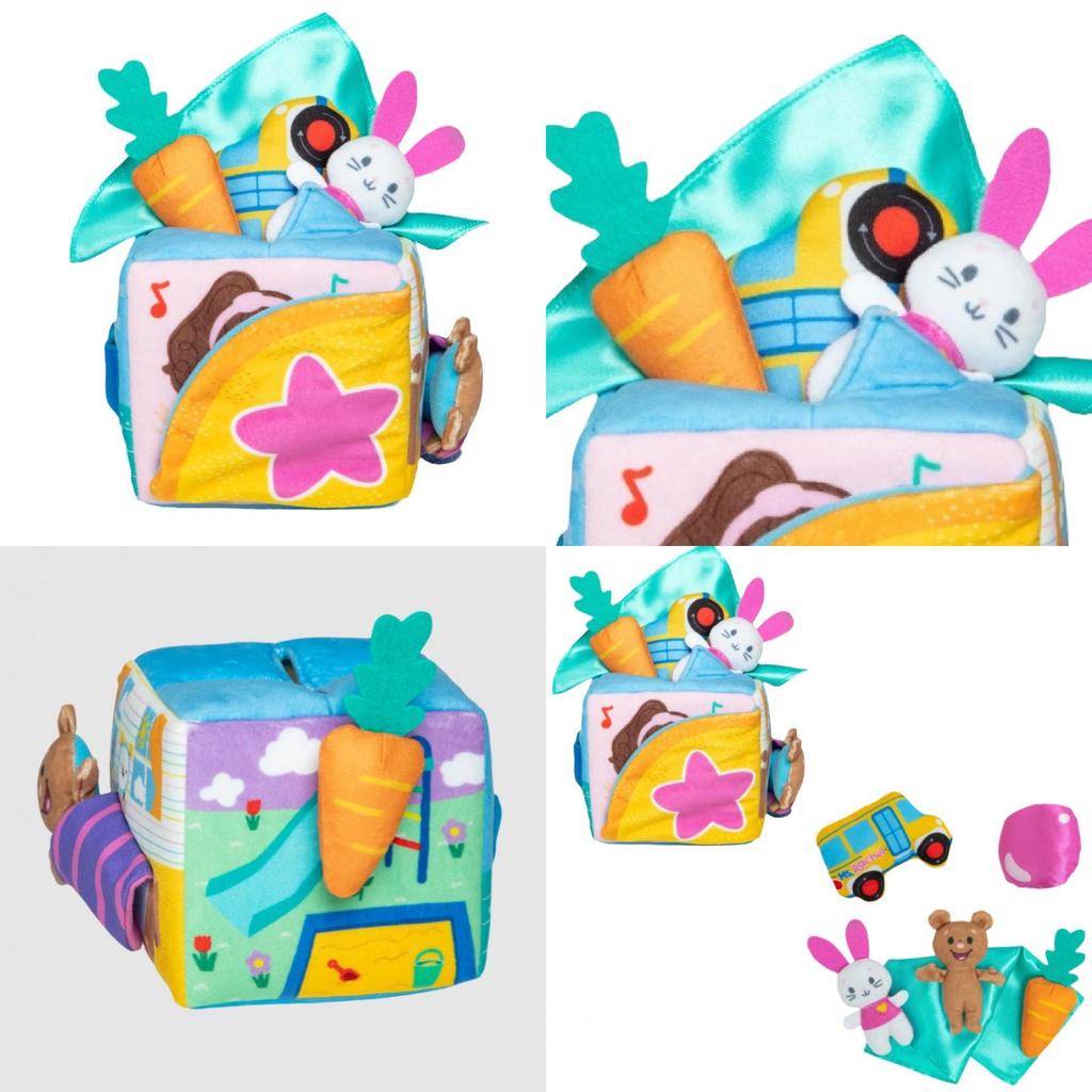 Delightful Ms. Rachel Surprise Learning Box Plush Toy With Adorable Rabbit Design