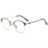 Men Women Metal Round Prescription Eyeglasses Myopia Lens Shade Goggles 0 To -6 0 Diopter
