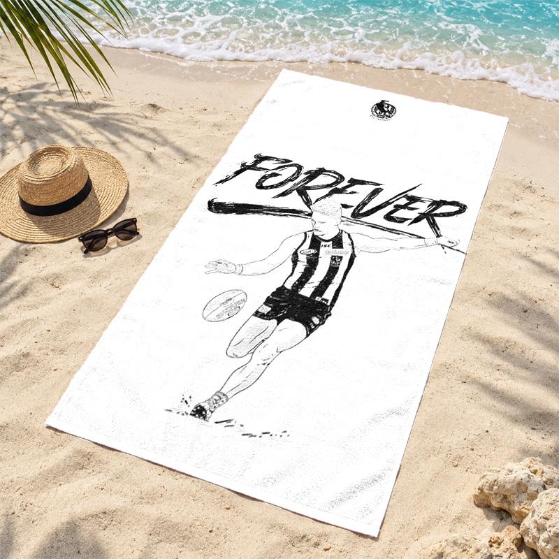 Collingwood Football Club Microfiber Beach Towel Quick Dry Sand Free Lightweight Beach Towels for Travel Swimming Camping
