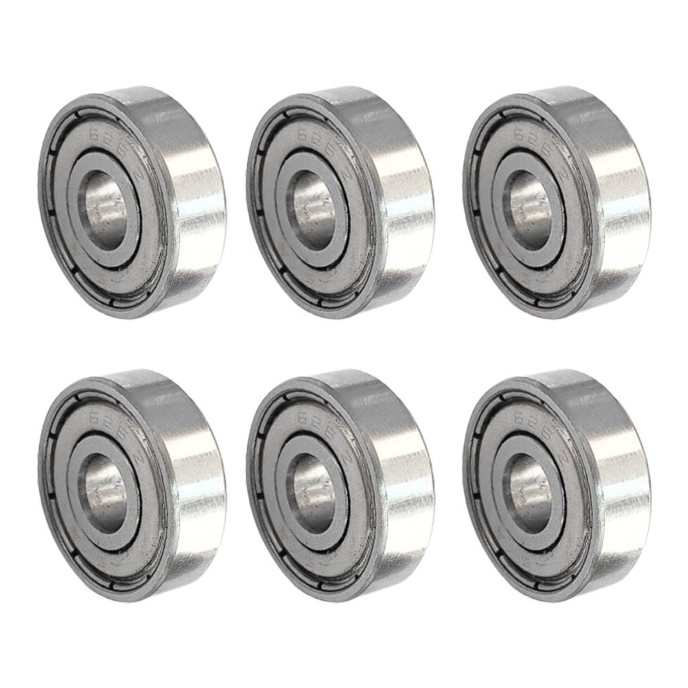 10pcs Inline Roller Skate Bearing 6x19x6mm 626zz Sealed Bearings Carbon Steel Roller Skate Bearings Replacement for Pulley