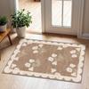 Soft Absorbent Mat Retro Bathroom Door Pad Wear-resistant Door Mats  Bathroom Use