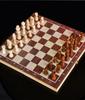 Zhiduo Star Magnetic Solid Wood Chess Set with Folding Board and Black & White Pieces