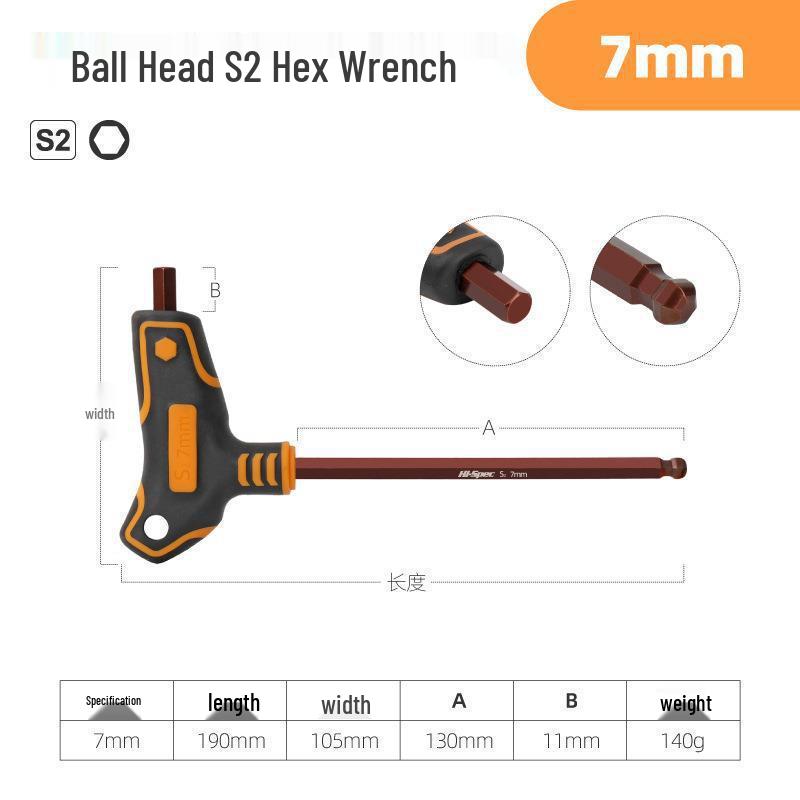 Torx Hex Key Set: L-Shaped Six-Point Wrenches