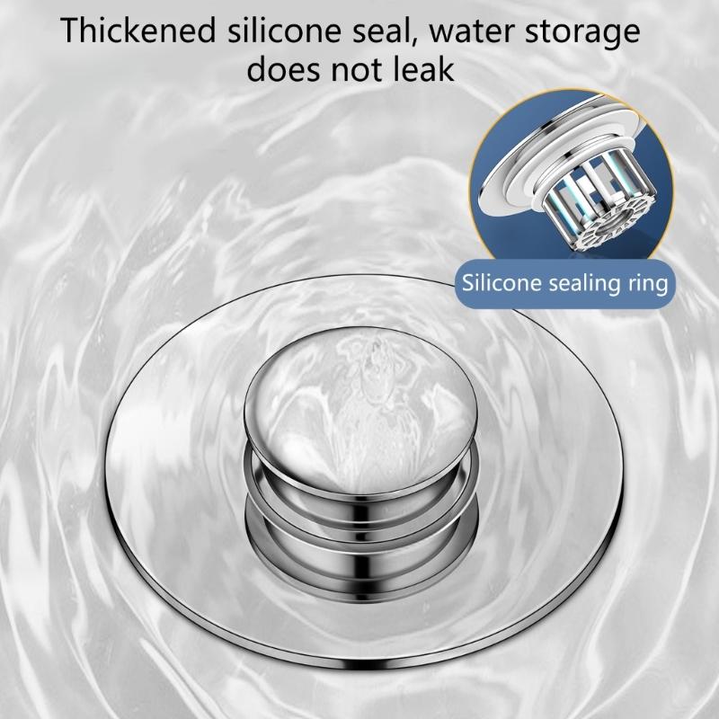 Enhances Double Function Bathtubs Plug & Strainer Popup Styles 2 In 1 Bath Tub Drain Plug And Hair Collector Popup Stop