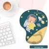 Cartoon Astronaut Bear Wrist Rest Mouse Pad