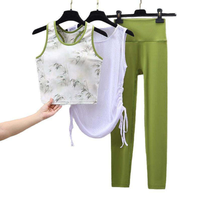 2025 Euro-American High-Intensity Shockproof Yoga & Sports Vest Pilates Set