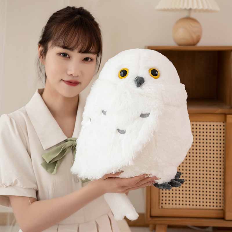 Harry Potter Hedwig Plush Toys Lovely Bird Doll Stuffed Soft Pillow Cute Snowy Owl Room Ornament Birthday Gift